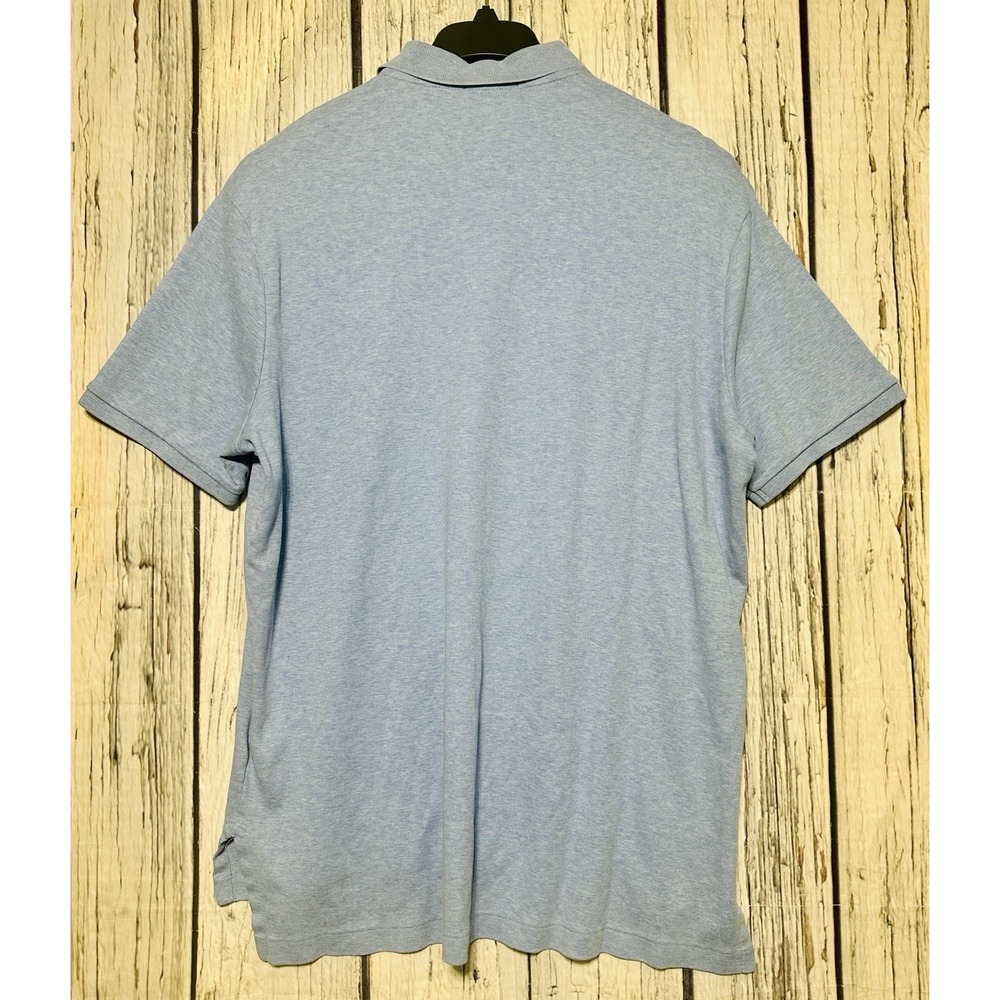 Polo Ralph Lauren Shirt Men's XL Heather Blue Soft Touch 100% Cotton Pony Stain* - Picture 3 of 9